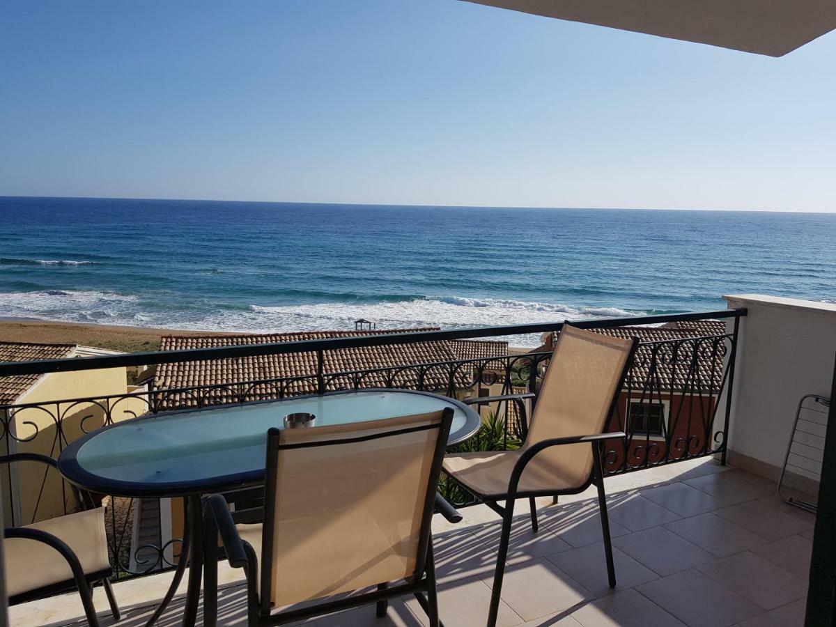 Corfu Glyfada Menigos Beach Apartments Экстерьер фото